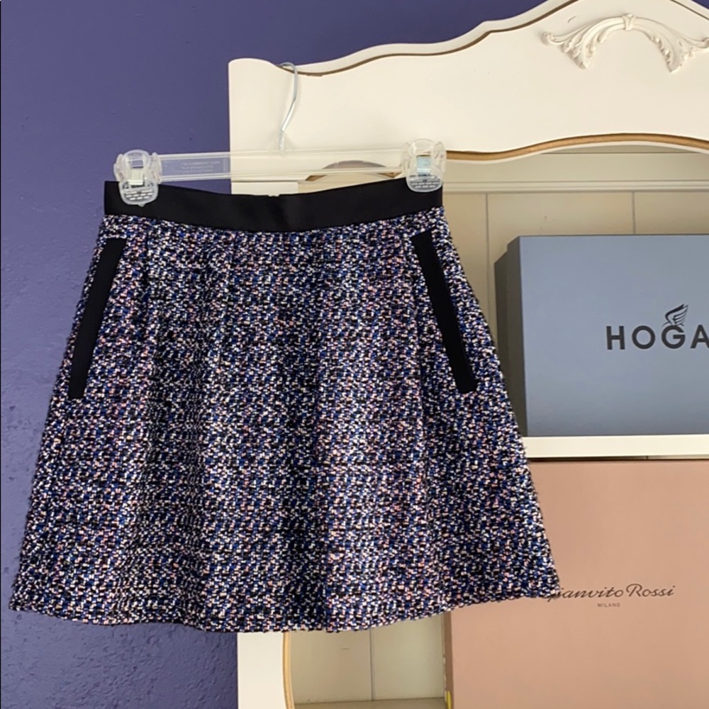 Tweed Mini Skirt with pockets